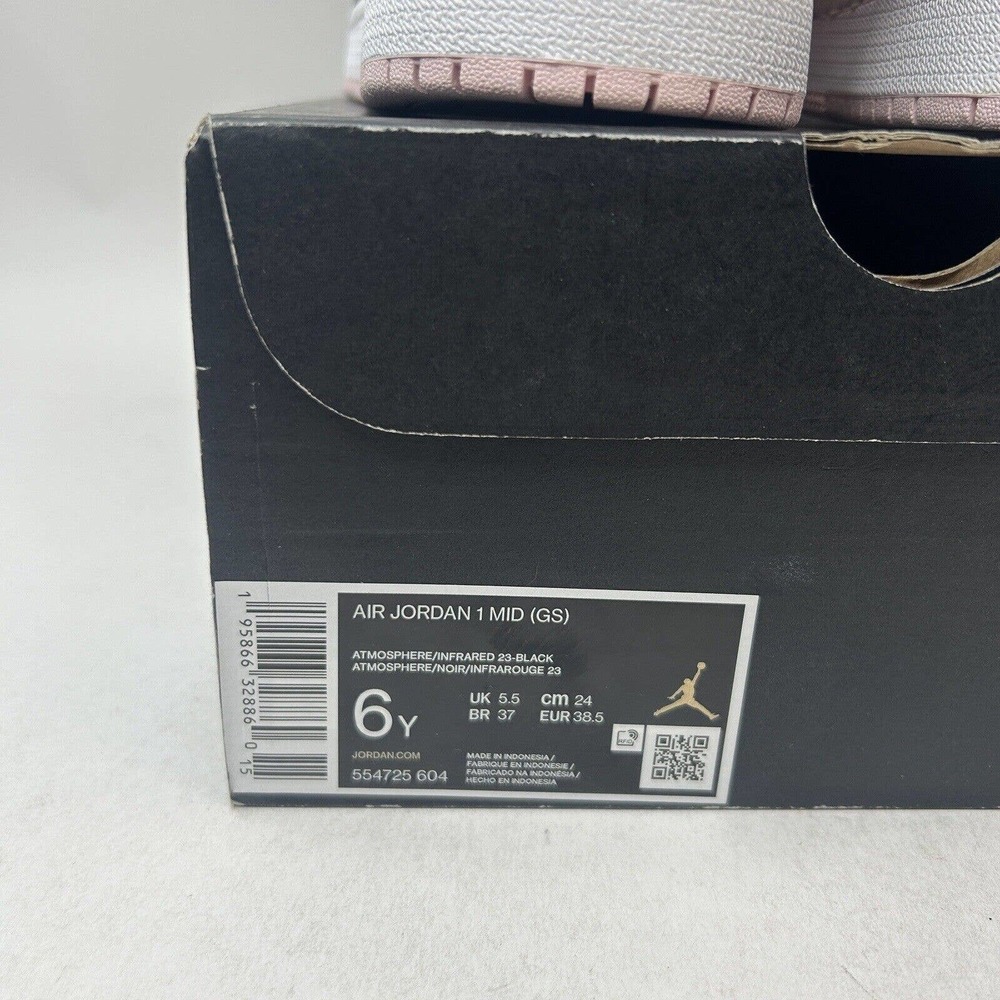 Nike Shoes Air Jordan 1 Retro Mid GS “Atmosphere/Pink Black” 2023 - Picture 5 of 5